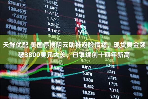 天鲜优配 美国停摆阴云助推避险情绪，现货黄金突破3800美元大关，白银续创十四年新高