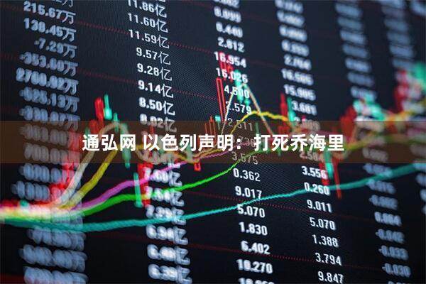 通弘网 以色列声明：打死乔海里